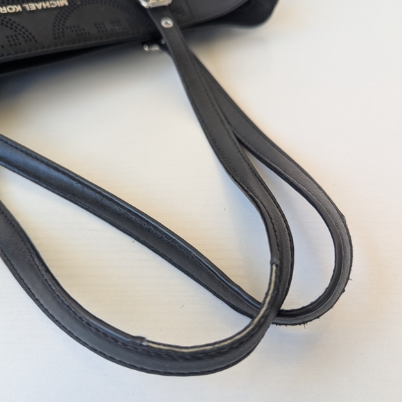 Michael Kors Perforated Black Tote - Picture 9 of 15